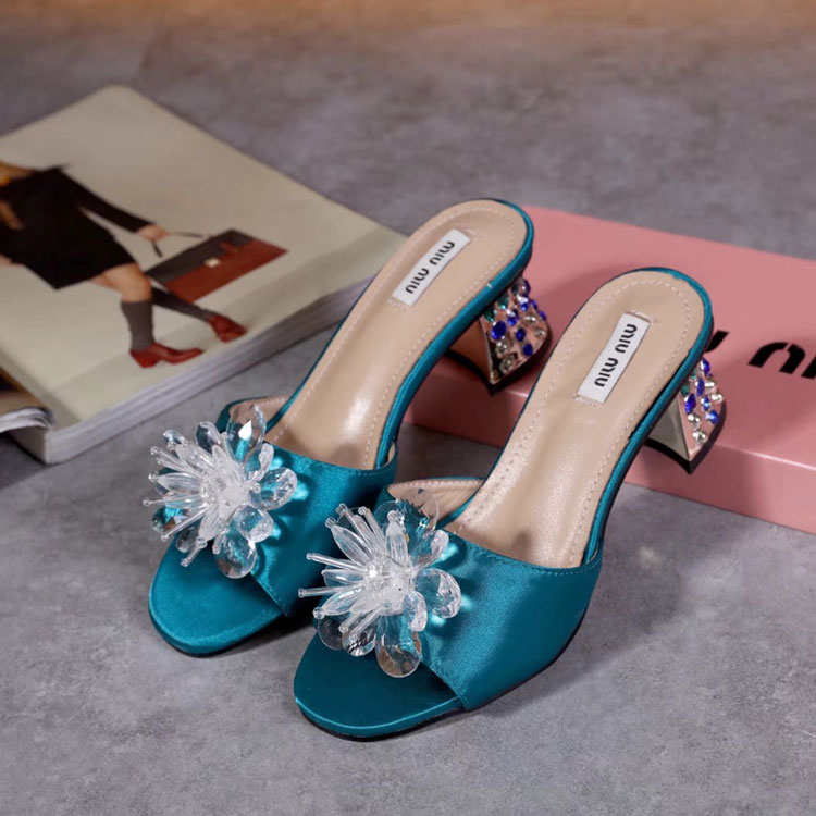 2017 Miu Miu women Slippers