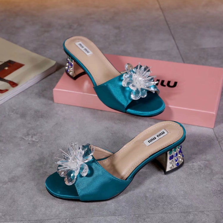 2017 Miu Miu women Slippers