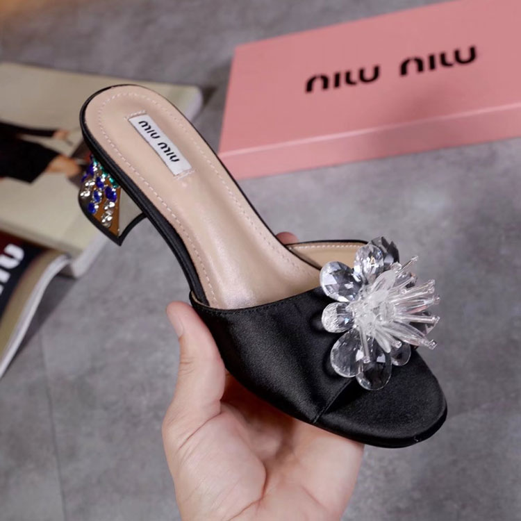 2017 Miu Miu women Slippers