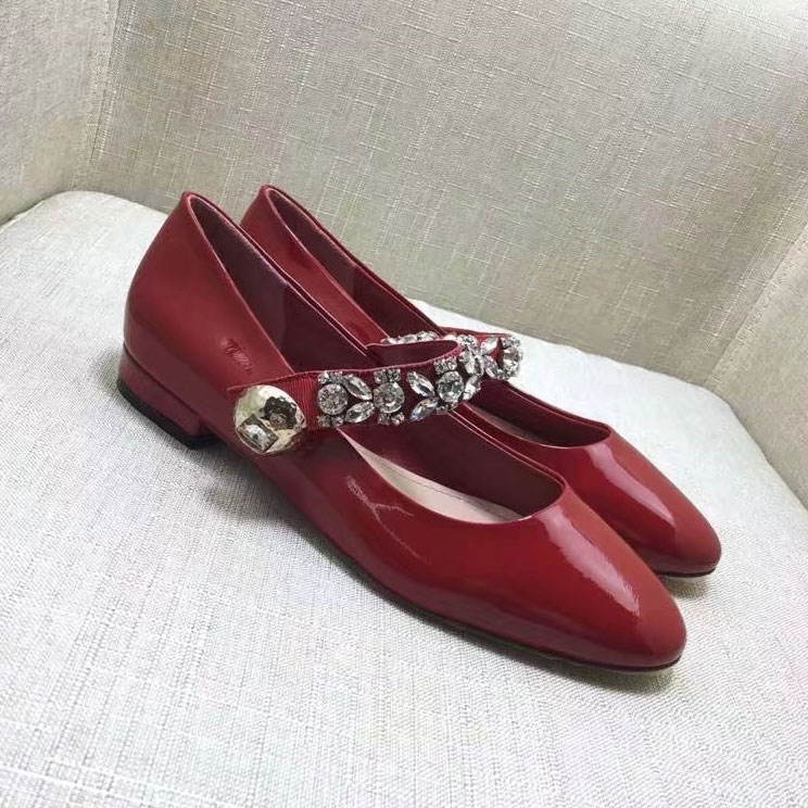 2017 Miu Miu women shoes in Patent leather