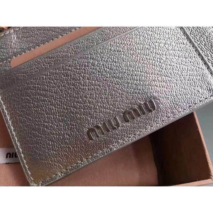 2017 MiuMiu Card pack Coin Purse in Original leather MC446