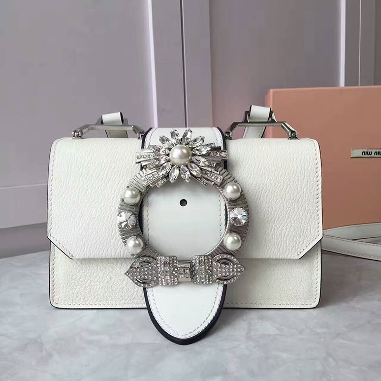 2017 MiuMiu Shoulder BAG IN LEATHER 5BH609