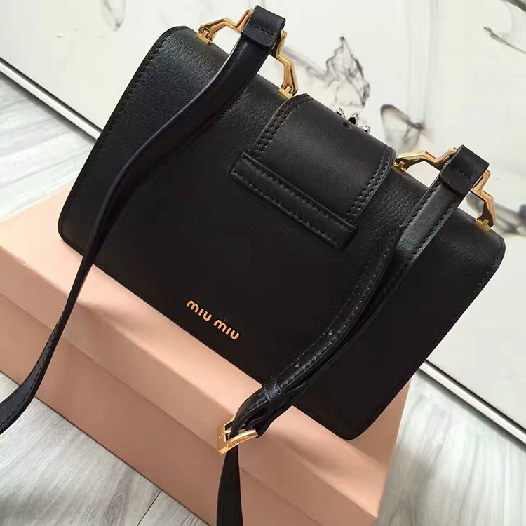 2017 MiuMiu Shoulder BAG IN LEATHER 5BH609