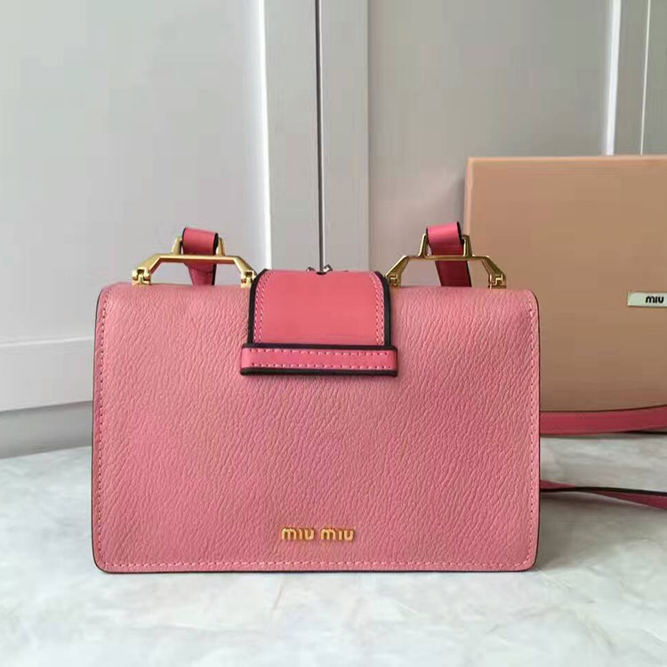 2017 MiuMiu Shoulder BAG IN LEATHER 5BH609