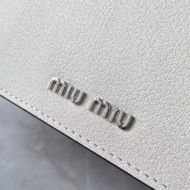 2017 MiuMiu Top handle IN LEATHER 5BA108