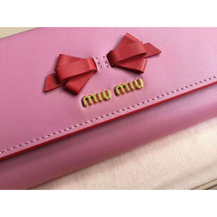 2017 MiuMiu WALLET in Original leather 5MH109