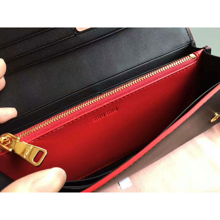 2017 MiuMiu WALLET in Original leather 5MH109