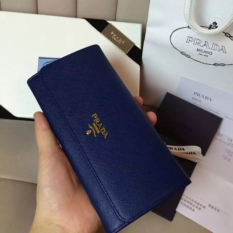 2017 Prada Bi-Fold Wallet Original leather 1M1132