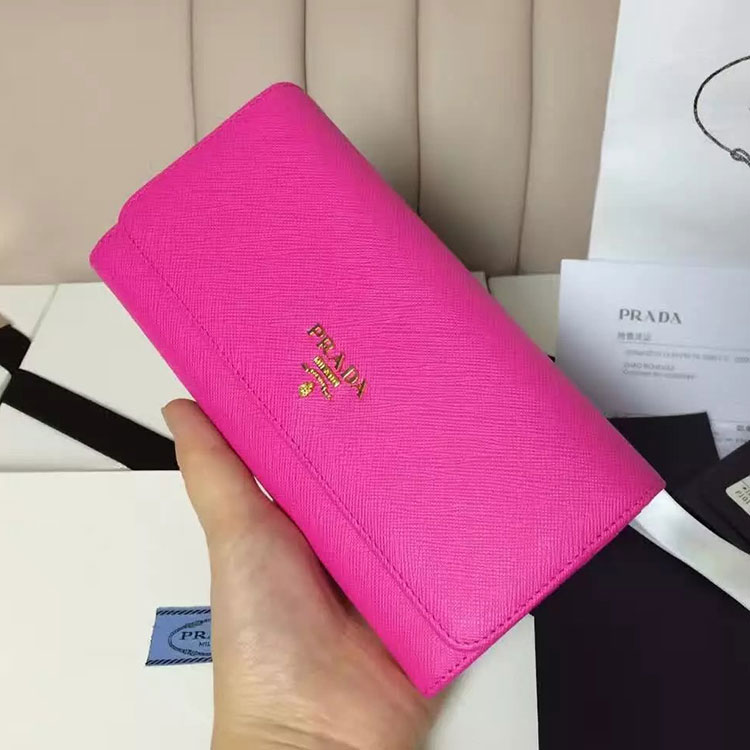 2017 Prada Bi-Fold Wallet Original leather 1M1132