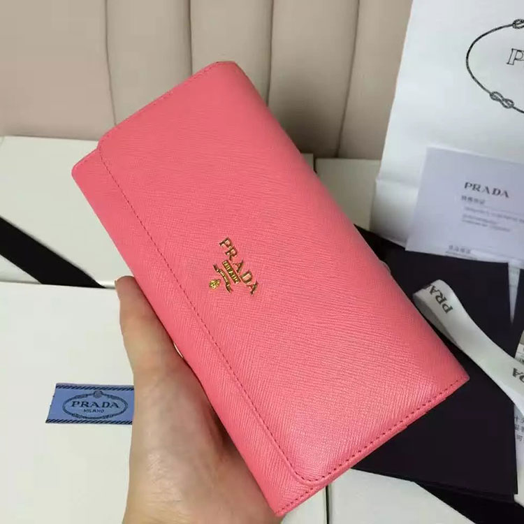 2017 Prada Bi-Fold Wallet Original leather 1M1132