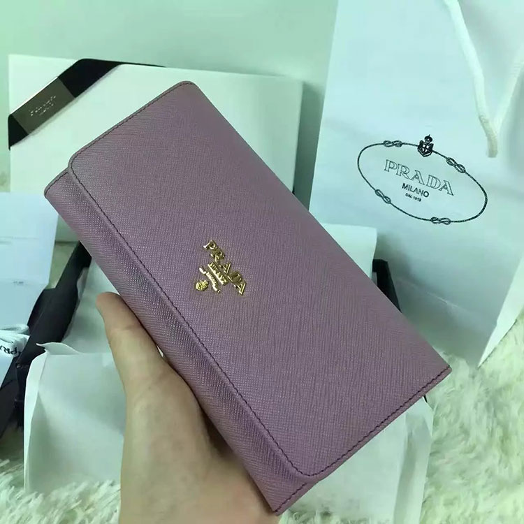 2017 Prada Bi-Fold Wallet Original leather 1M1132