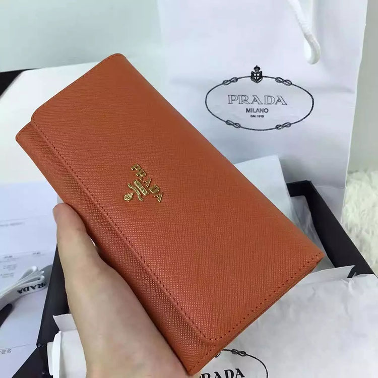 2017 Prada Bi-Fold Wallet Original leather 1M1132