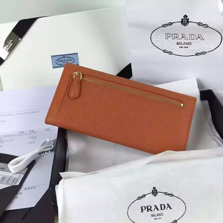 2017 Prada Bi-Fold Wallet Original leather 1M1132