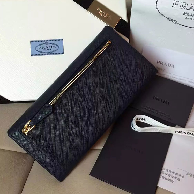 2017 Prada Bi-Fold Wallet Original leather 1M1132