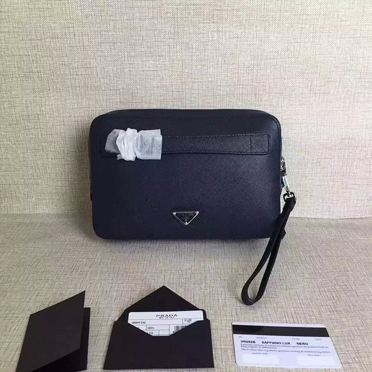 2017 Prada Men Clutch Original leather BR052B