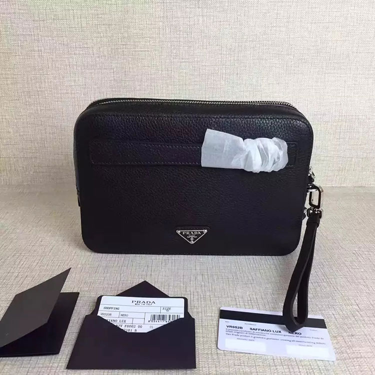 2017 Prada Men Clutch Original leather BR052B