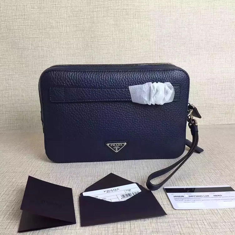 2017 Prada Men Clutch Original leather BR052B