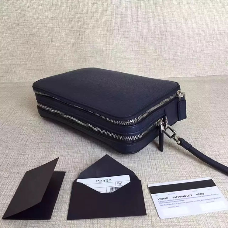 2017 Prada Men Clutch Original leather BR052B