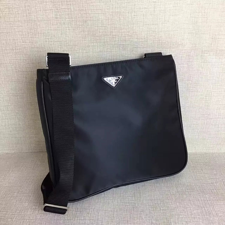 2017 Prada Men Original Nylon with Calfskin leather Shoulder Bag VA0251