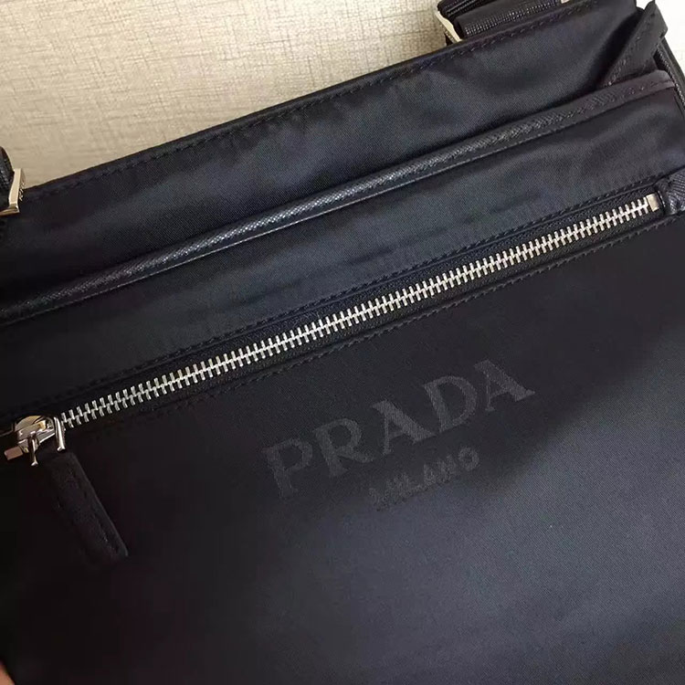 2017 Prada Men Original Nylon with Calfskin leather Shoulder Bag VA0251