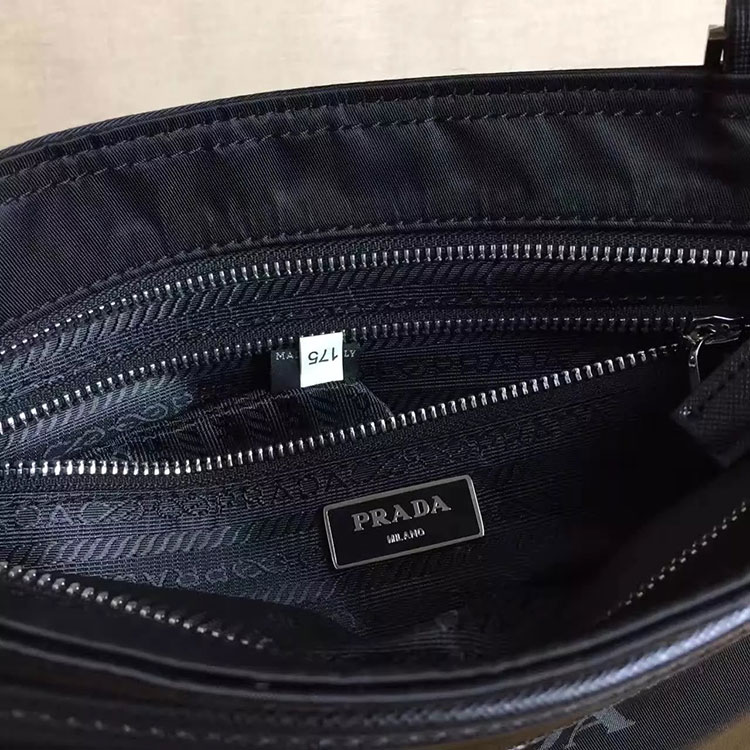 2017 Prada Men Original Nylon with Calfskin leather Shoulder Bag VA0251