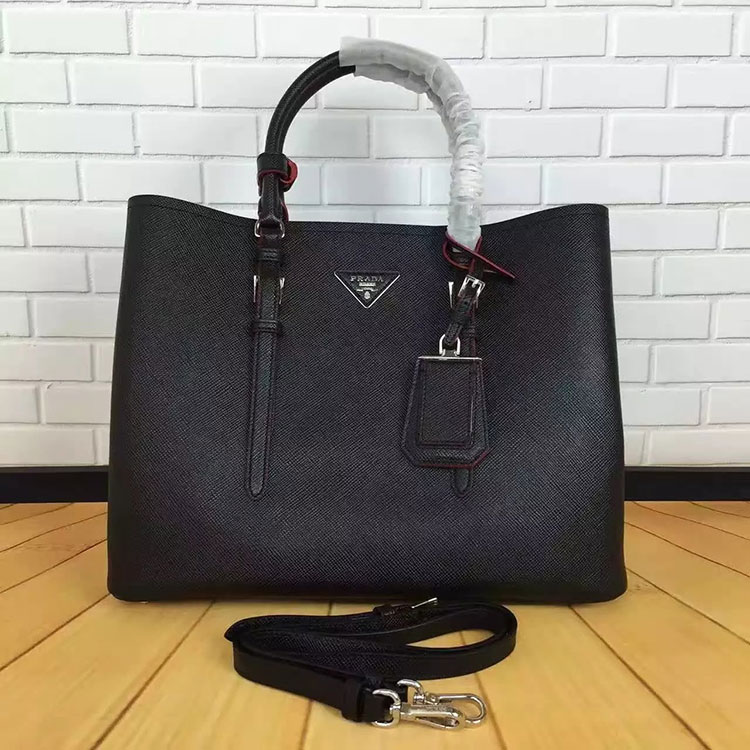 2017 Prada Original Calfskin Leather Tote Shoulder Bag BN2820