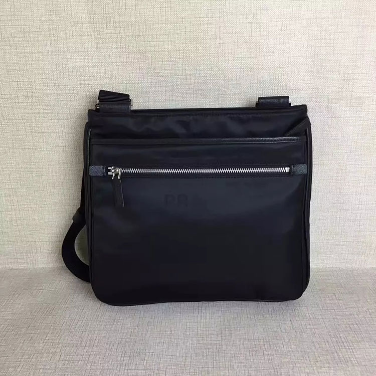 2017 Prada Men Original Nylon with Calfskin leather Shoulder Bag VA0251