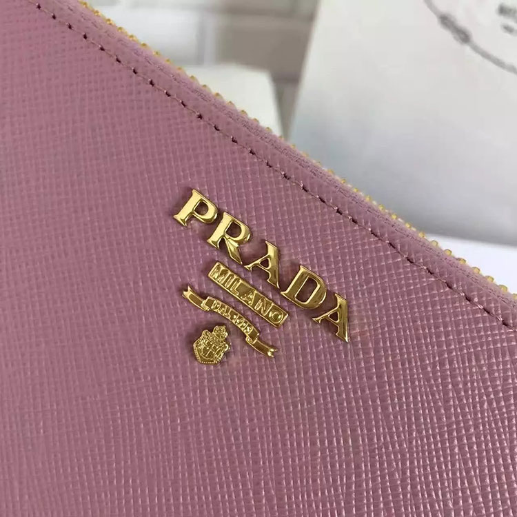 2017 Prada Zip Around Wallet Original leather 1M0506