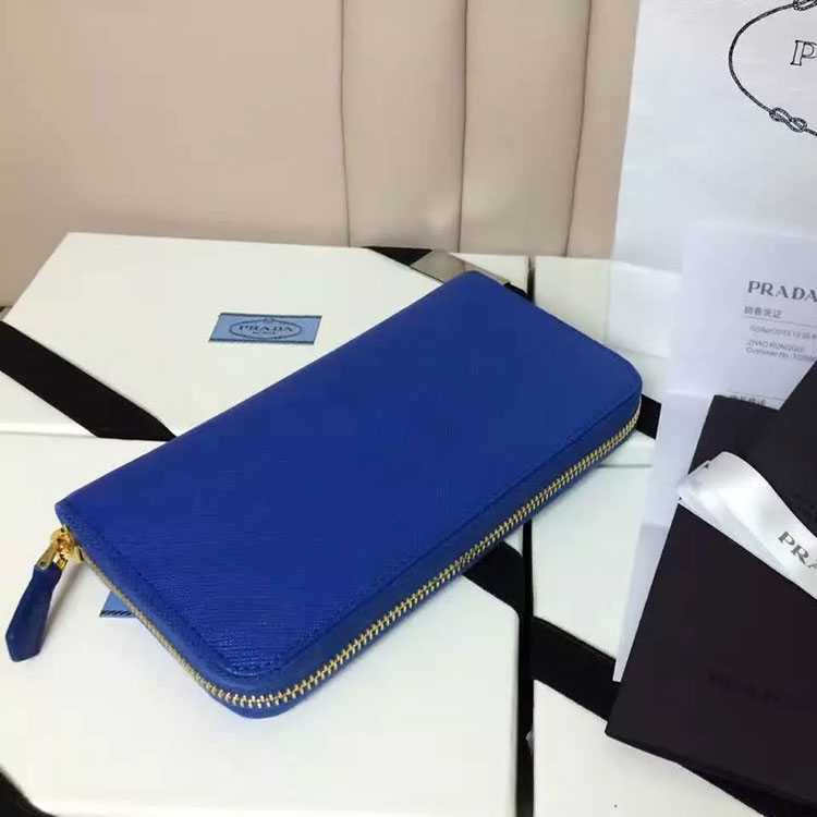 2017 Prada Zip Around Wallet Original leather 1M0506