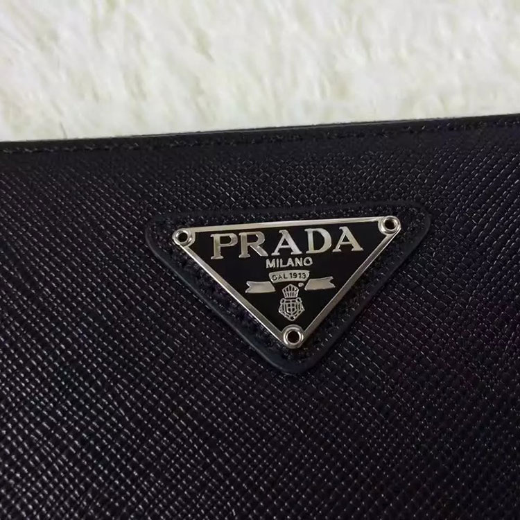 2017 Prada Zip Around Wallet Original leather 1M0506