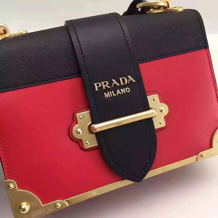 2017 Prada cahier bag Original Calfskin Leather 1BD045