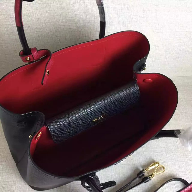 2017 Prada double bag Original Leather 1BG756