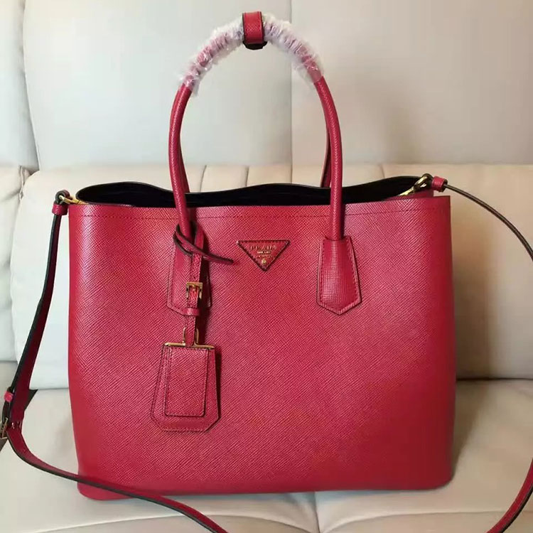 2017 Prada double bag Original Leather BN2756T