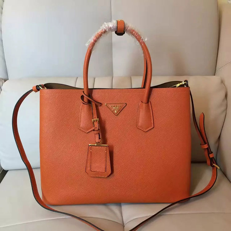 2017 Prada double bag Original Leather BN2756T