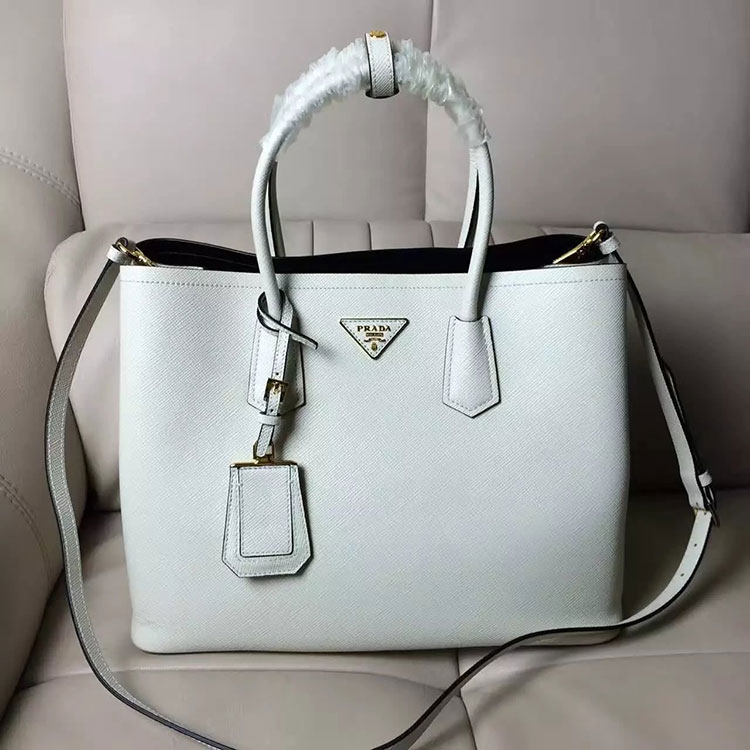 2017 Prada double bag Original Leather BN2756T