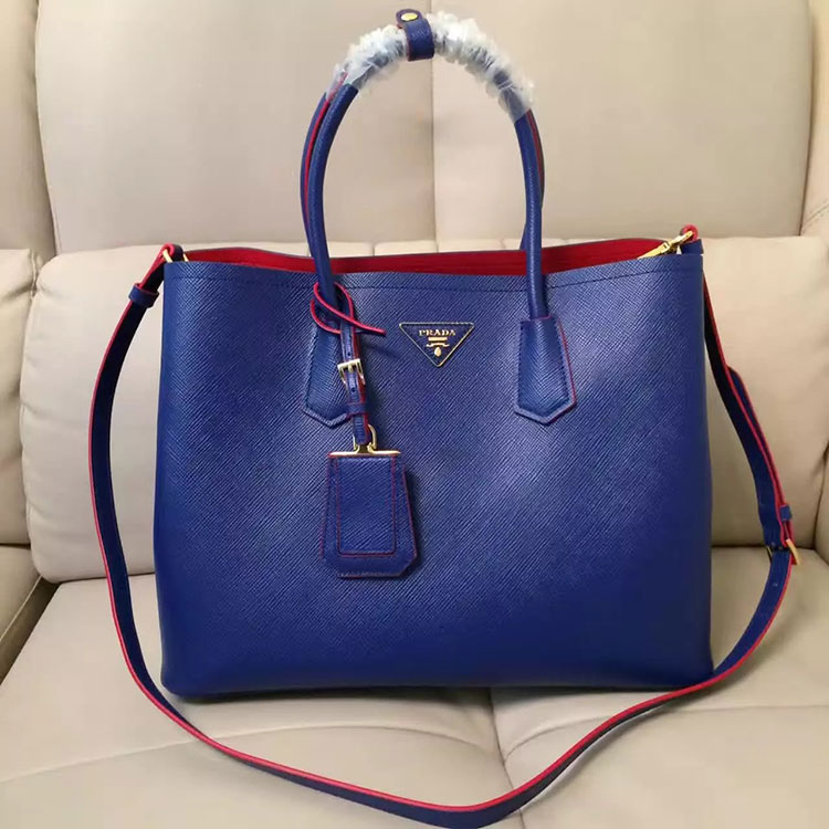 2017 Prada double bag Original Leather BN2756T