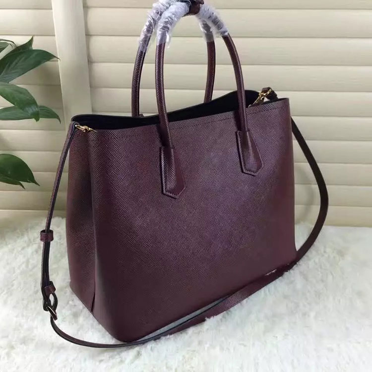 2017 Prada double bag Original Leather BN2756T