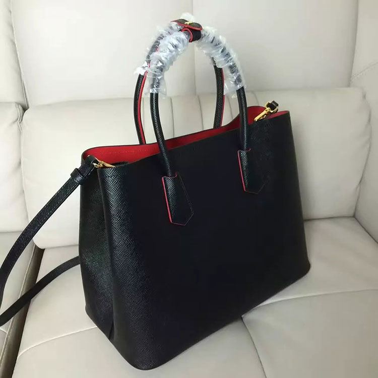 2017 Prada double bag Original Leather BN2756T