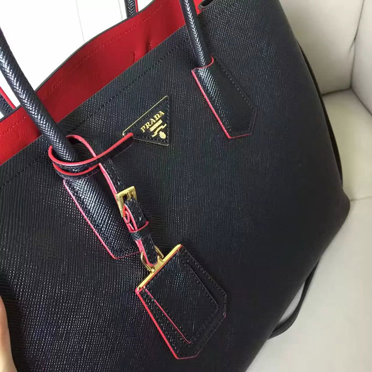 2017 Prada double bag Original Leather BN2756T