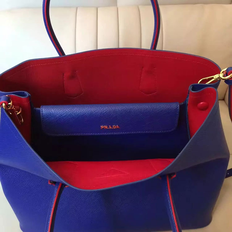 2017 Prada double bag Original Leather BN2756T