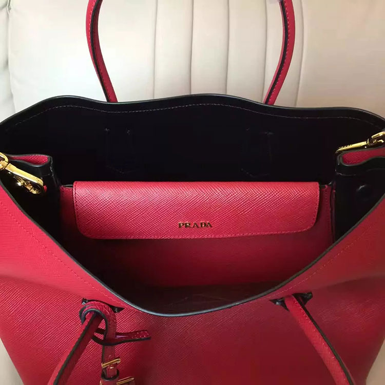 2017 Prada double bag Original Leather BN2756T