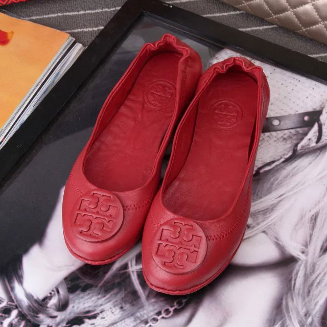 2017 Tory Burch classic women Flats shoes in Sheepskin leather