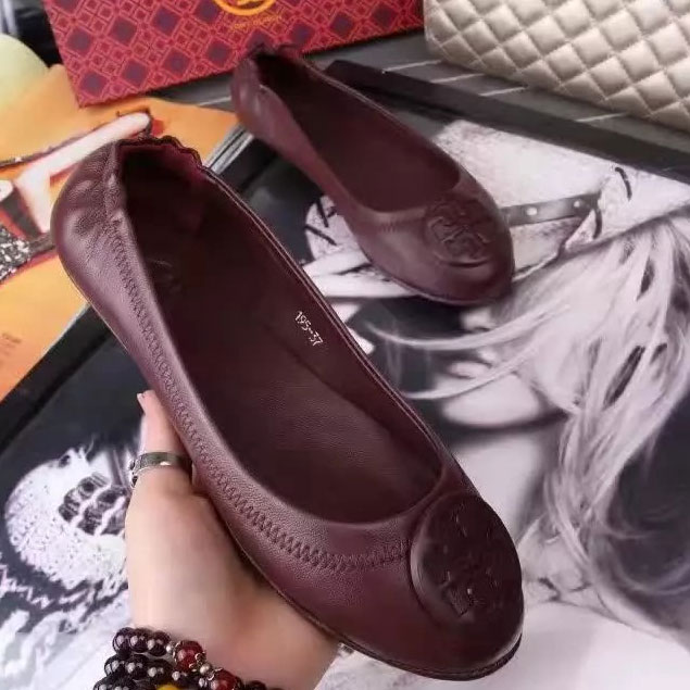 2017 Tory Burch classic women Flats shoes in Sheepskin leather