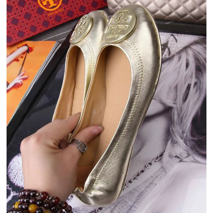 2017 Tory Burch classic women Flats shoes in Sheepskin leather