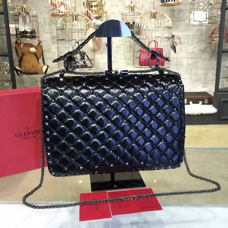 2017 VALENTINO GARAVANI ROCKSTUD SPIKE BAG 0121