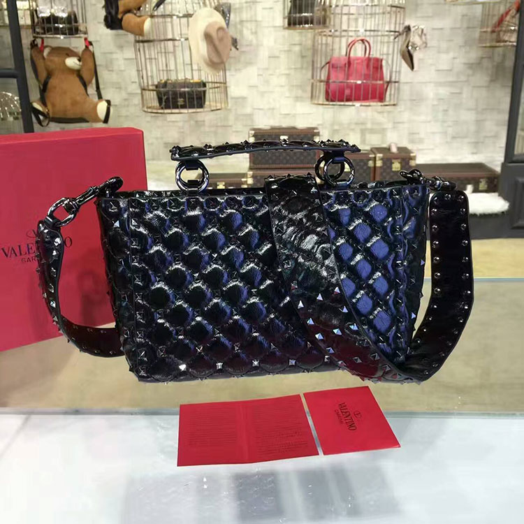 2017 VALENTINO GARAVANI ROCKSTUD SPIKE BAG 1402