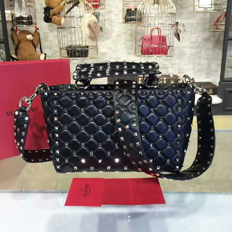 2017 VALENTINO GARAVANI ROCKSTUD SPIKE BAG 1402