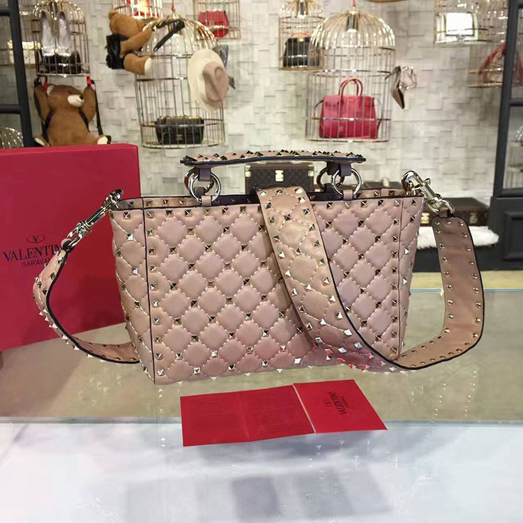 2017 VALENTINO GARAVANI ROCKSTUD SPIKE BAG 1402