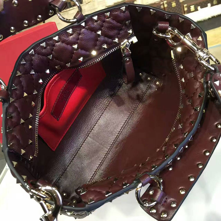 2017 VALENTINO GARAVANI ROCKSTUD SPIKE BAG 1402