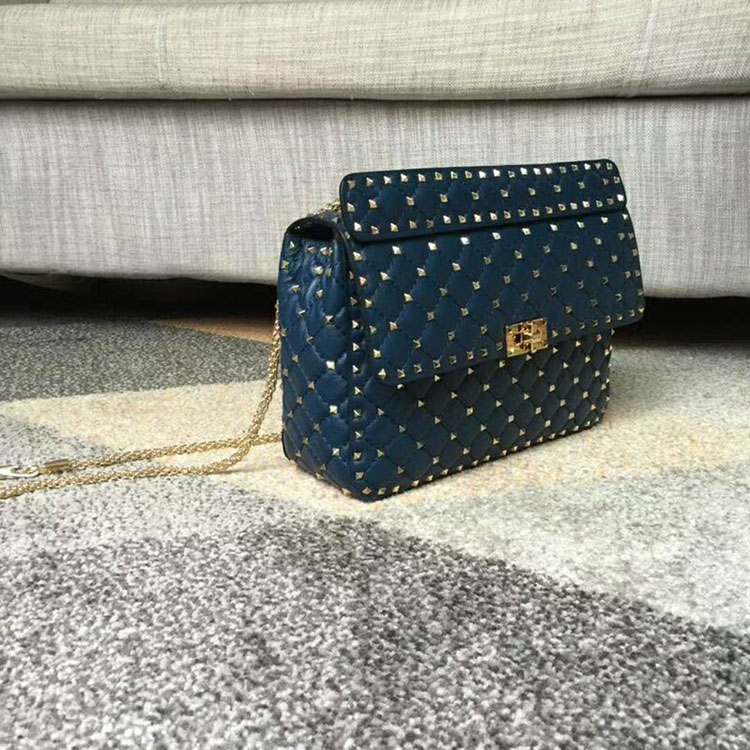 2017 VALENTINO GARAVANI ROCKSTUD SPIKE CHAIN BAG 0121